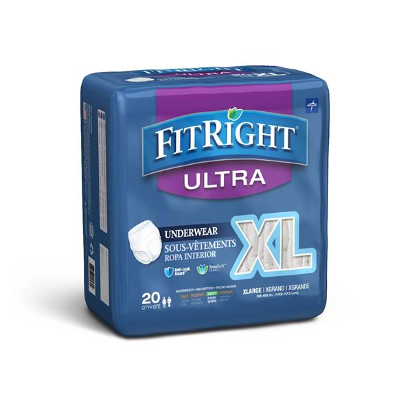 Underwear Protective FitRight Ultra X-Large 80/Ca
